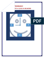 Create a clock in Ms.docx