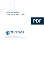 Troubleshooting - T24Updater Tool - V2.7-TAFC