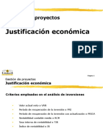 1. Justificación Económica de Los Proyectos