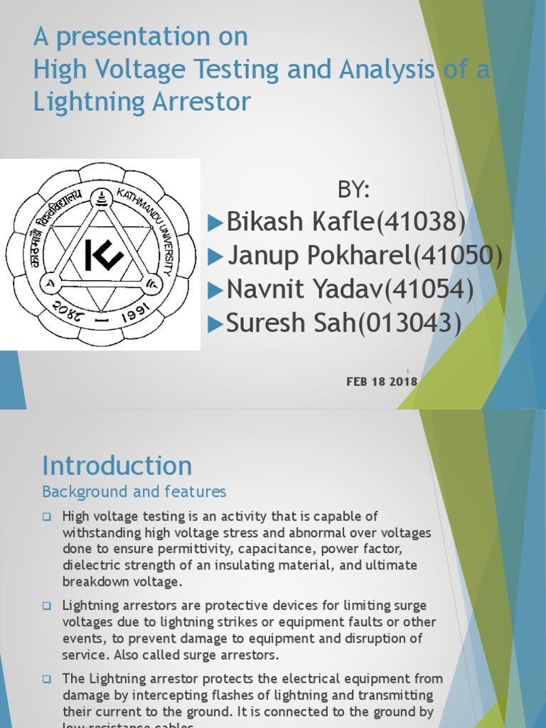 High Voltage Testing of Lightning Arrestors | PDF | Lightning ...