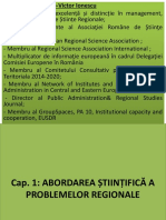 Cap. 1 ABORDAREA ȘTIINȚIFICĂ A PROBLEMELOR REGIONALE