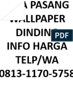Jasa Pasang Wallpaper Dinding Sidoarjo, 0813 - 1170 - 5758 (TLP/WA)