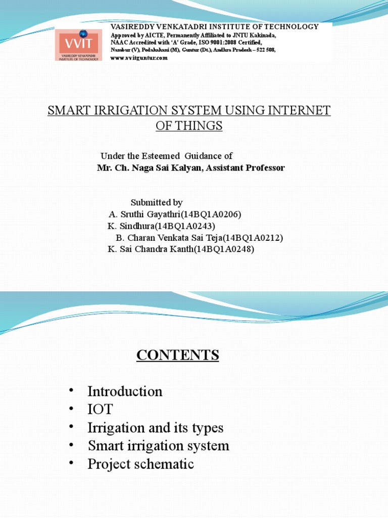 IoT-Based Smart Irrigation System | PDF | Internet Of Things | Irrigation