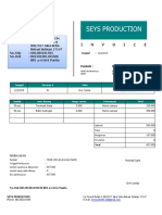 INVOICE Amaroossa Cipete