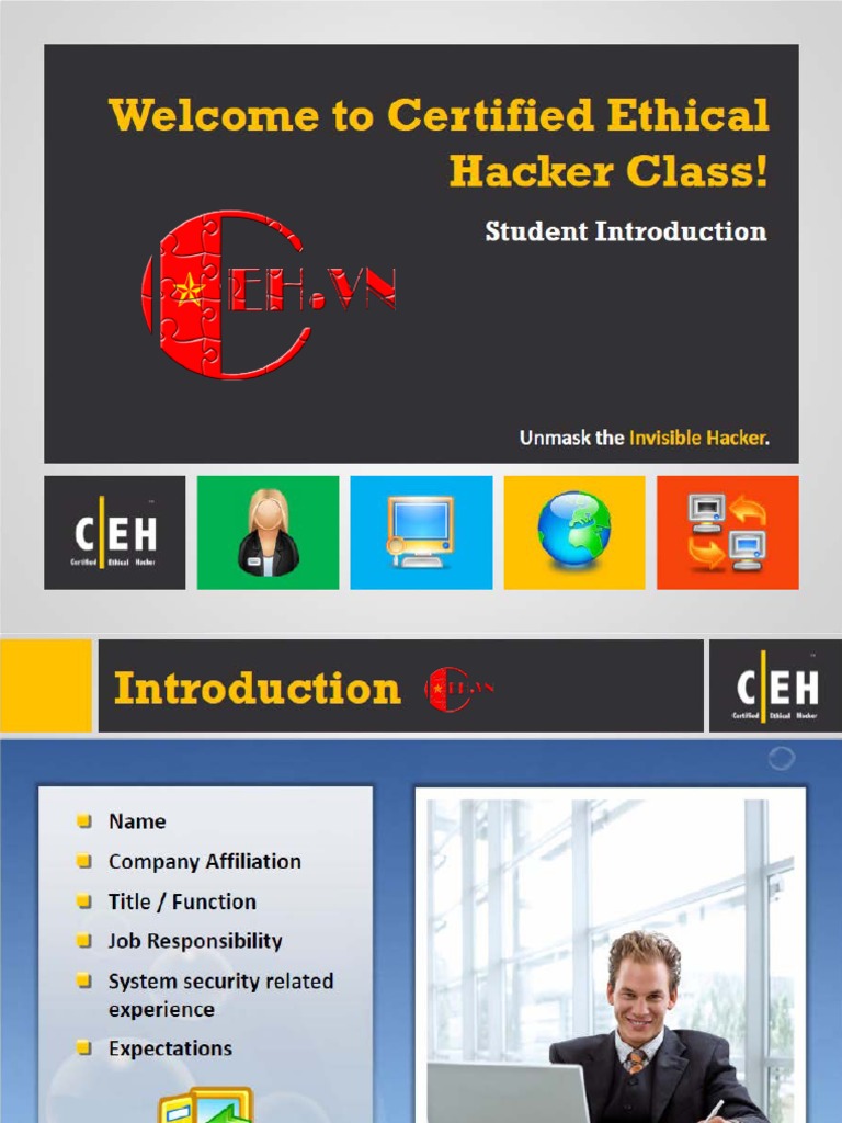CEH Module 00 - Welcome To Certified Ethical Hacker Class! PDF ...