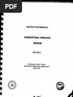 Conceptual Process Design MANUAL