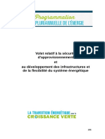 Volets Sécurité d'Approvisionnement - Infrastructures