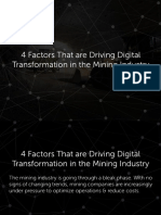 4 Factors That Are Driving Digital Transformation in The Mining Industry