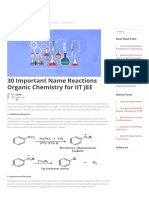 30 Important Name Reactions Organic Chemistry For IIT JEE - Engineering