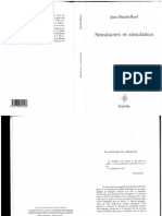 (Debats) Jean Baudrillard-Simulacres Et Simulation - Editions Galilee (1981) PDF