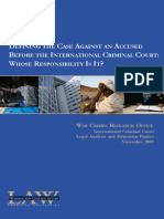 Defining the Case Against an Accused Before the International Criminal Court - Whose Responsibility is It