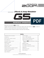 Zoom G5 Italian Manual