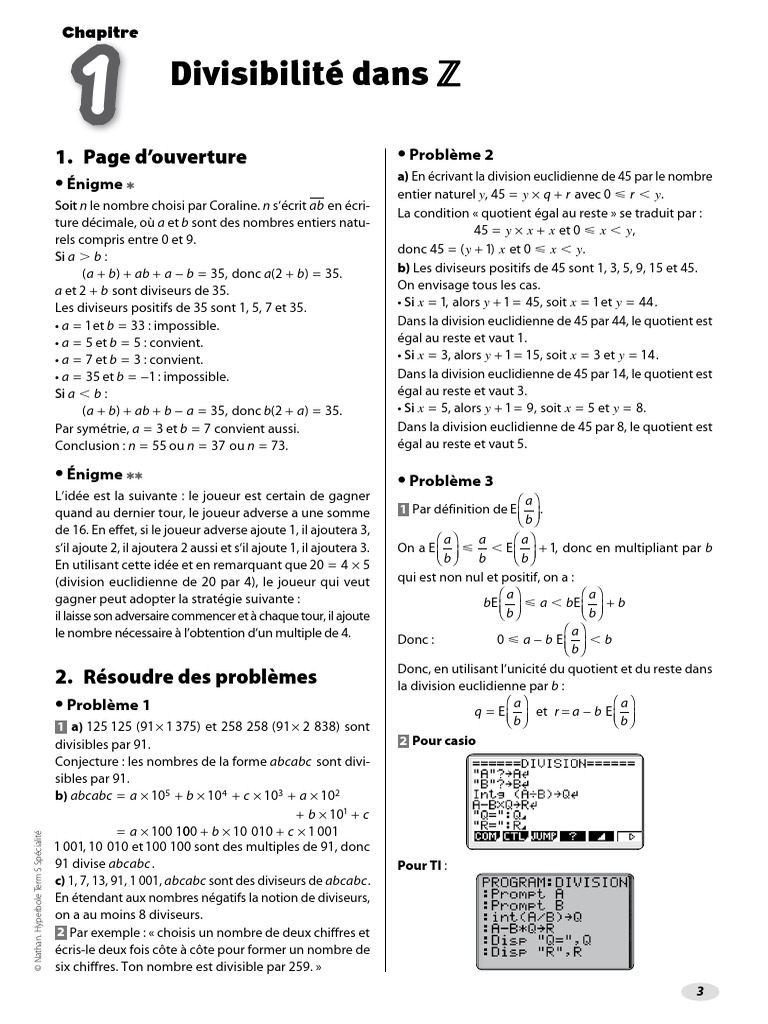 Nathan Hyperboles P E Math Ts Numero International Normalise Du Livre Division