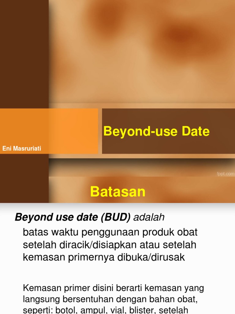 Beyond Use Date