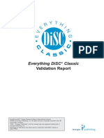 Everything DiSC Classic Validation Report 2008 International Version