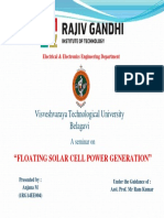Visveshvaraya Technological University Belagavi: Floating Solar Cell Power Generation