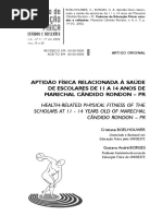 Aptidao Fisica Relacionada a Saude de Escolares de 11 14 Anos de Marechaal Candido Rondon-pr