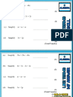 C Algebra 1 Collecting Like Terms