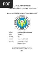 Download Laporan Evaluasi Tekstil 2 - Identifikasi Zat Warna Pada Selulosa by Nural Hasanah SN372147541 doc pdf