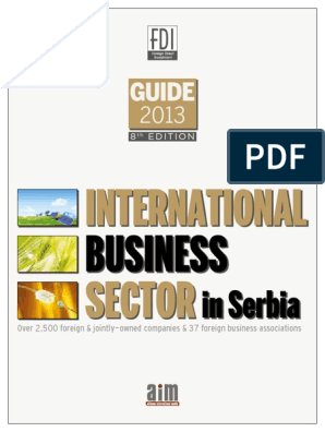 Cord 2013 Serbia Foreign Direct Investment