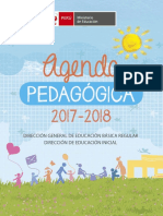 Agenda pedagógica 2017-2018 para docentes de II Ciclo de Instituciones de nivel de Educación Inicial