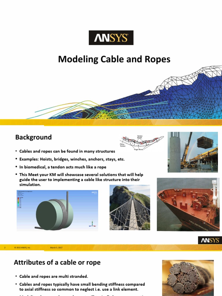 Modelling Cables and Ropes | PDF | Beam (Structure) | Stiffness