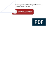 Stoichiometry and Thermodynamics of Metallurgical Processes 2 Volume Set by Y. K. Rao