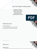 Fault Detection for Power Instruments Proposal