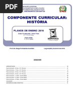 Plano de Ensino História 2016