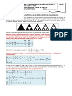 Progressão geométrica no trabalho de matemática