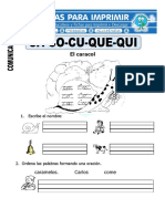 Ficha de CA Co Cu Que Qui para Primero de Primaria 19