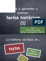 Análisis de textos históricos (I)