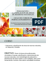 Evaluación y planificación de reservas naturales Córdoba 1983