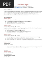 Monster Academic CV Template