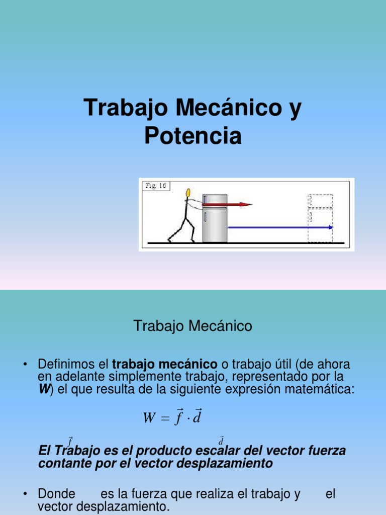 Potencia Unidades de medida Fuerza