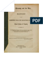 Freemasonry and The War 1862 PDF