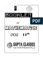 DPP BOOKLET For 11th MATHEMATICS