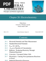 Chemistry General: Chapter 20: Electrochemistry