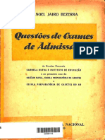 Questões de Exames de Admissão - 1953 PDF