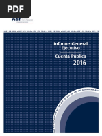 Informe General Ejecutivo de la Cuenta Pública 2016