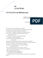 Mario Santiago Papasquiaro. Consejos de Un Discípulo de Marx A Un Fanático de Heidegger.