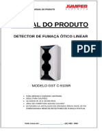 Manual Do Produto Detector de Fumaça Ótico Linear Modelo Gst C-9105r - PDF