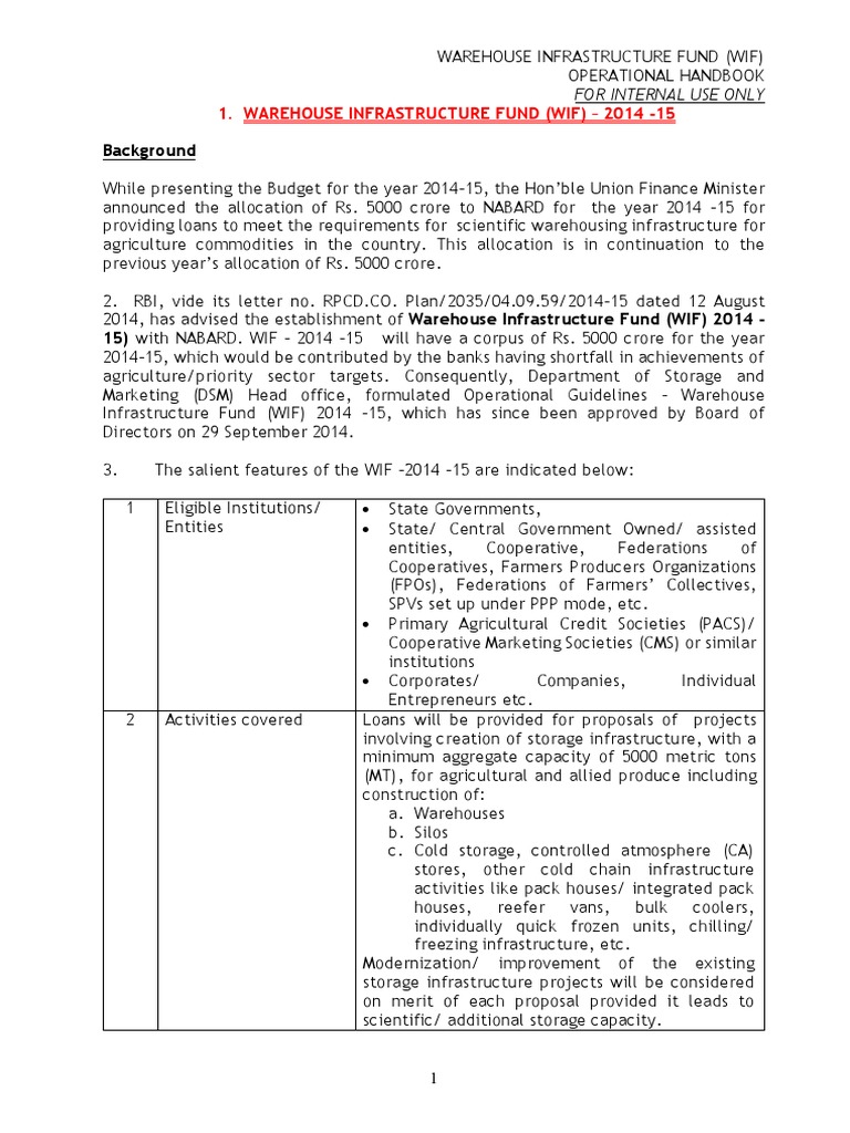 Cold Storage Guidelines - NABARD | PDF | Securities (Finance) | Loans