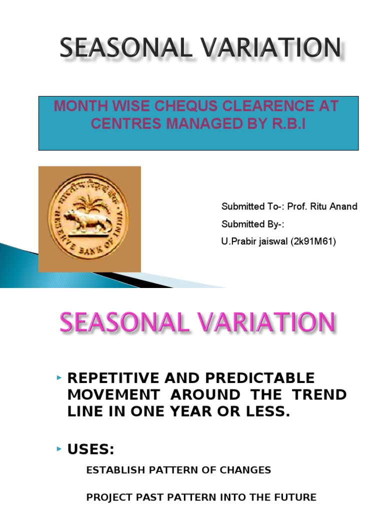 Seasonal Variation