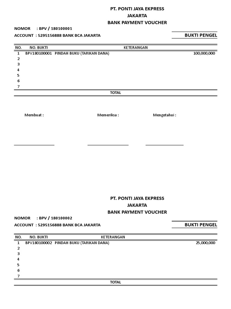 BPV BRV | PDF | Pengelolaan Keuangan & Uang