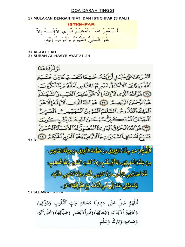 Doa Darah Tinggi Pdf