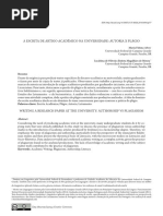 A ESCRITA DE ARTIGO ACADÊMICO NA UNIVERSIDADE