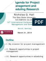 An Agenda for Project Management and Scheduling Research