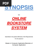 122-Online Book Store System - Synopsis