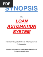 128-Loan Automation System - Synopsis